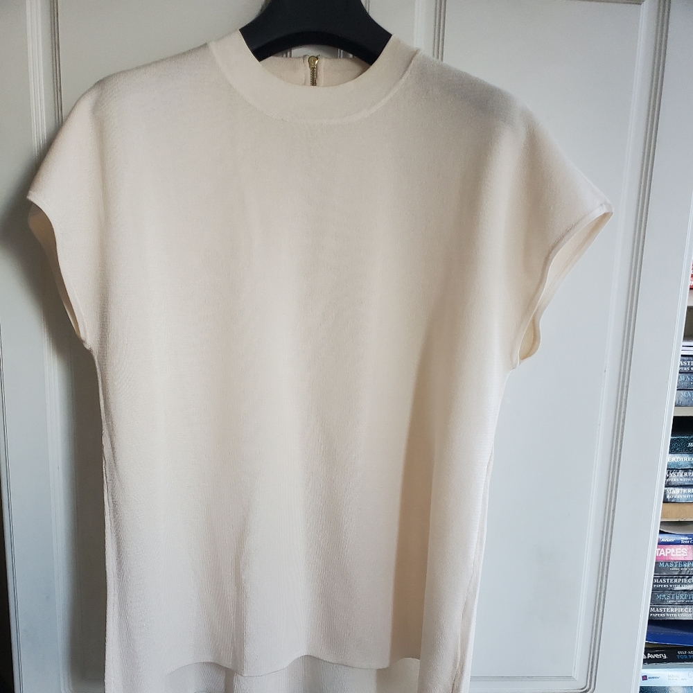 Cream Knit Overblouse